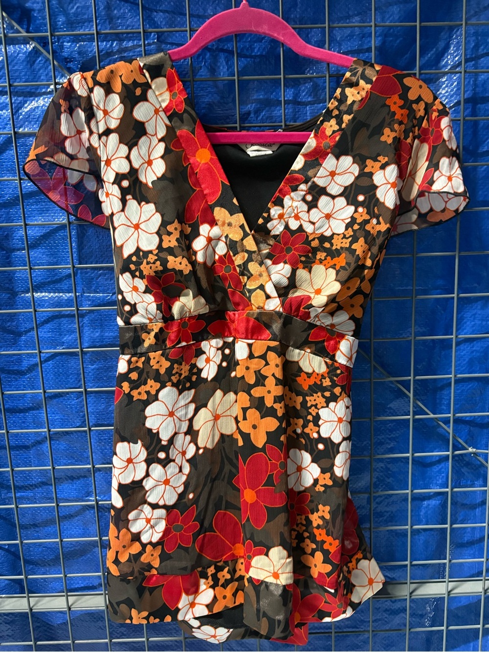 Jessica Floral V-Neck Blouse